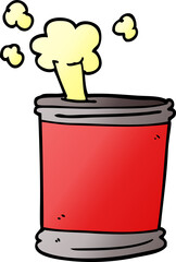 cartoon doodle can of beer