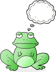 thought bubble cartoon frog