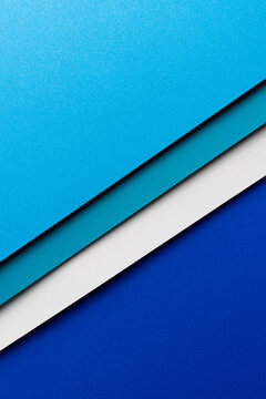 Arranged sheets of colorful carton