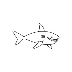 Shark illustration logo