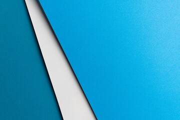 Arranged sheets of colorful carton