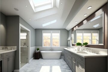 Sleek and Stylish Bathroom Design with a Modern and Minimal Interior