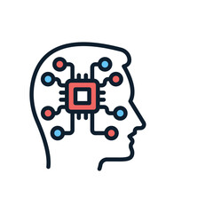 Cybernetics icon in vector. Logotype