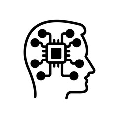 Cybernetics icon in vector. Logotype