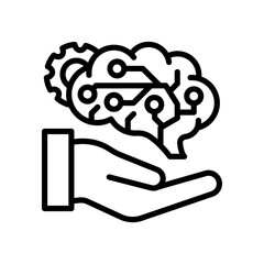 AI Development icon in vector. Logotype