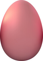 3d Easter egg element. Holiday egg render