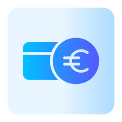 credit card gradient icon