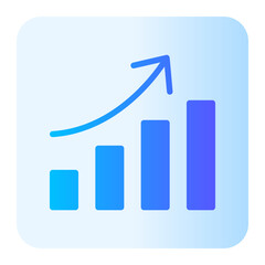 interest rate gradient icon