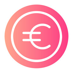 euro gradient icon