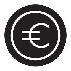 euro glyph icon