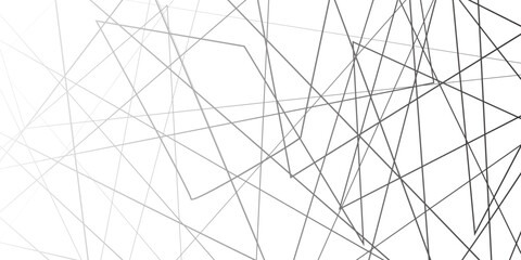 Abstract black and white liens with many squares and triangles shape background. Abstract geometric lines background. Vector illustration.