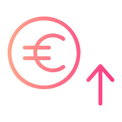 euro gradient icon