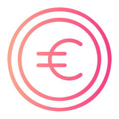 euro gradient icon