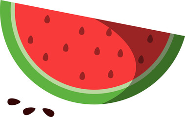 Fresh, ripe watermelon with vibrant red flesh, halved watermelon, perfect for summer