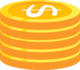 Obraz premium Coin and money cash icon