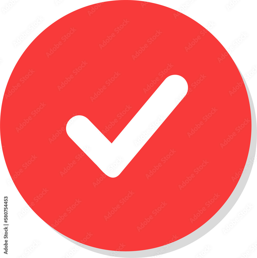 Aufkleber checkmark and check icon. approve or deny line art for apps and websites and ui ux.