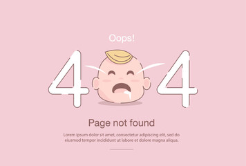 Internet network warning 404 Error Page or File not found for web page.