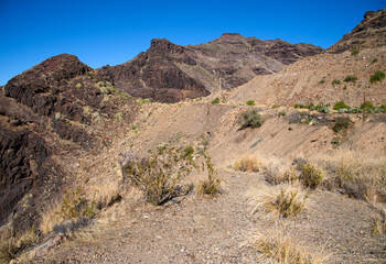 Geological formation in Gran Canaria - obrazy, fototapety, plakaty