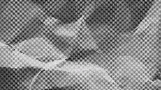 Looped Halftone Crumpled Paper Texture