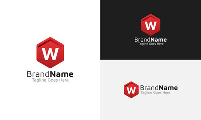 W Letter Logo Template