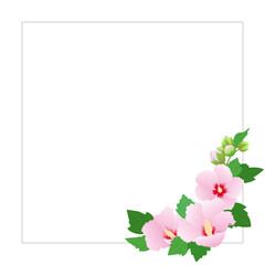 대한민국 국화 무궁화 국경일 나라꽃 벡터 프레임