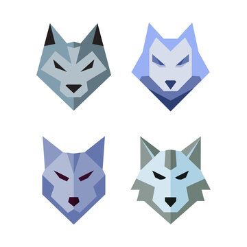 set of icons
The wolf head flat logo design is a popular choice for businesses and organizations that want to convey strength, power, and intelligence.