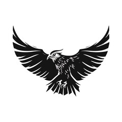 minimalist eagle logo vector illustration