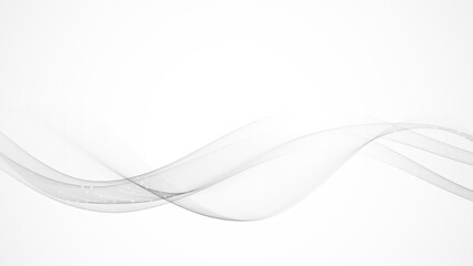 Abstract gray color background with wavy lines and halftone effect.