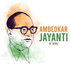 Ambedkar Jayanti Vector & Illustration
