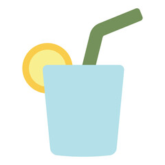 juice with straw icon