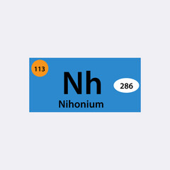 Table periodic element icon vector logo design template