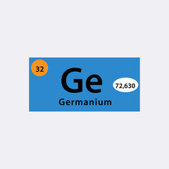 Table periodic element icon vector logo design template