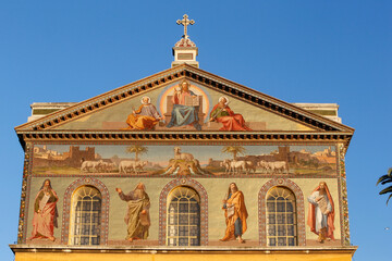 St. Paul outside the walls' church, Rome.  Italy.