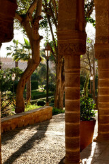Rabat, Andalusian gardens in the Kasbah of the Oudaias. Morocco