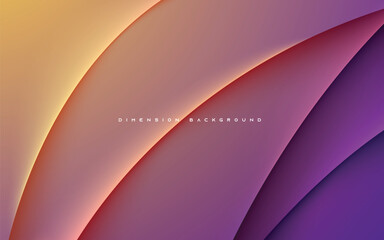 Abstract colorful gradient background dimension layers