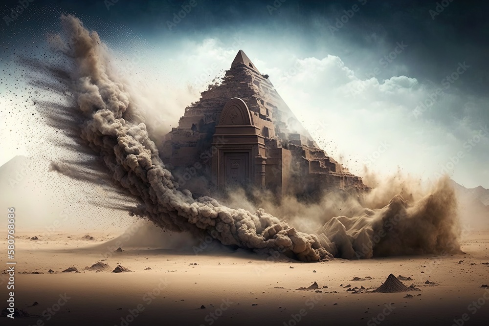 Poster secret power and ancient misdeeds unveiled in dusty particles generative ai