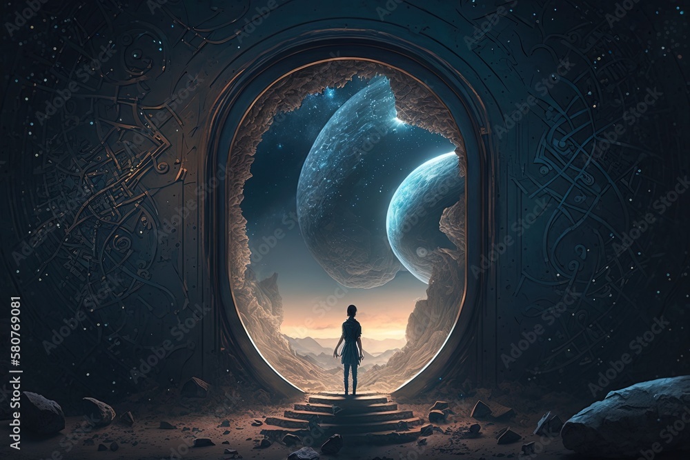Poster the marvels within: exploring the unknown through a magic gateway generative ai