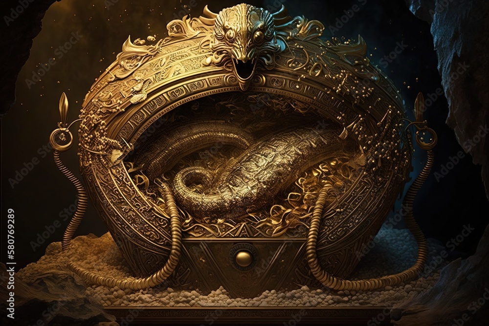 Poster riches that lie within the depths - unearthing a hidden treasury of gold generative ai