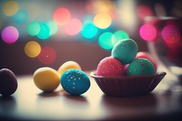Crisp and Clean Easter Sunday: Sharp Focus and Color Grading - AI generated