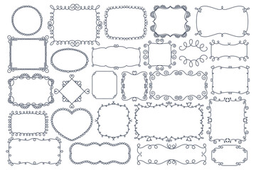 Various styles of text boxes are designed for use in comics and illustrations