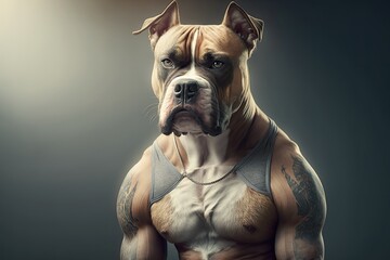 Professional Quality Canine: Color Graded with Soft Shadows - AI generated