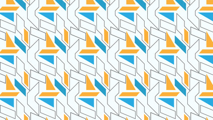 Seamless Geometric striped Vector Pattern Bright color hipster style. Pattern suitable for posters, postcards, fabric or wrapping paper
