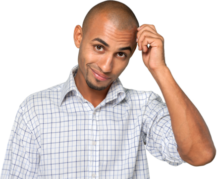 Portrait of a Man Scratching his Head