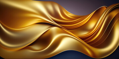 abstract golden background, generative ai