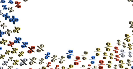 sale digital percent in hand