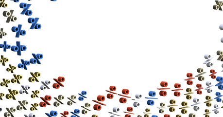 sale digital percent in hand