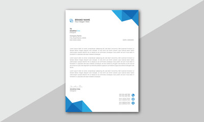 abstract letterhead Design modern Business letterhead design template. modern company letterhead Template.
modern corporate letterhead template design. Clean professional corporate company letterhead.
