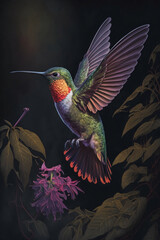 Fototapeta premium hummingbird in flight