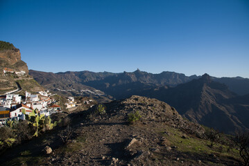 Artenara village, Gran Canaria, Spain