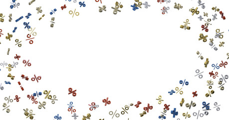 Blurred sale background.